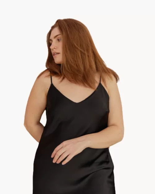 Black Formal dresses short hide big bust and tummy