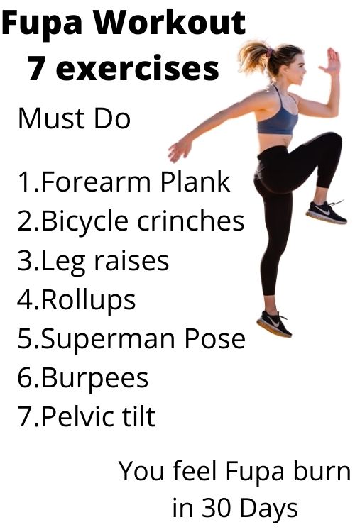 Exercises to best sale lose fupa