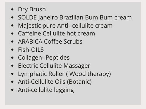 Best cellulite products list