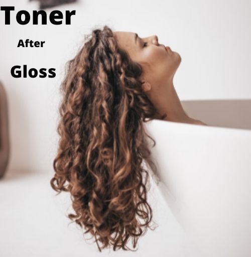 Hair Gloss after Toner Effects