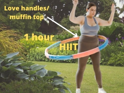 Love handles muffin tops to lose from Hula Hooping