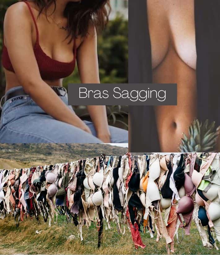 Does not wearing bra cause of Breast sagging