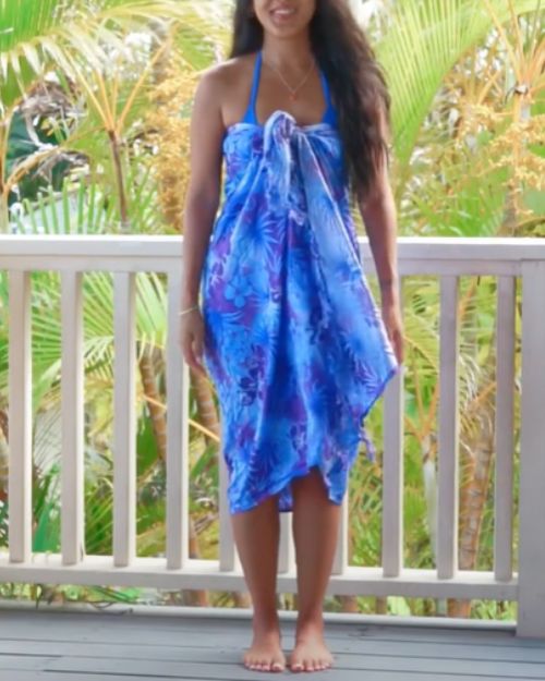 Sarong as a Tube Dress - how to wear a sarong