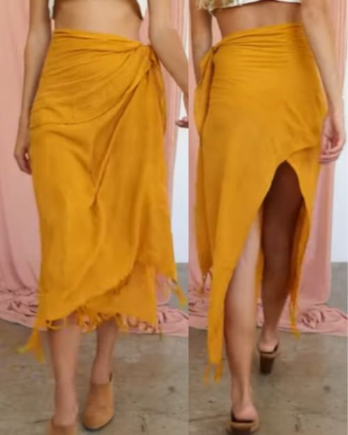 Sarong as long Skirts - How to wear a Sarong