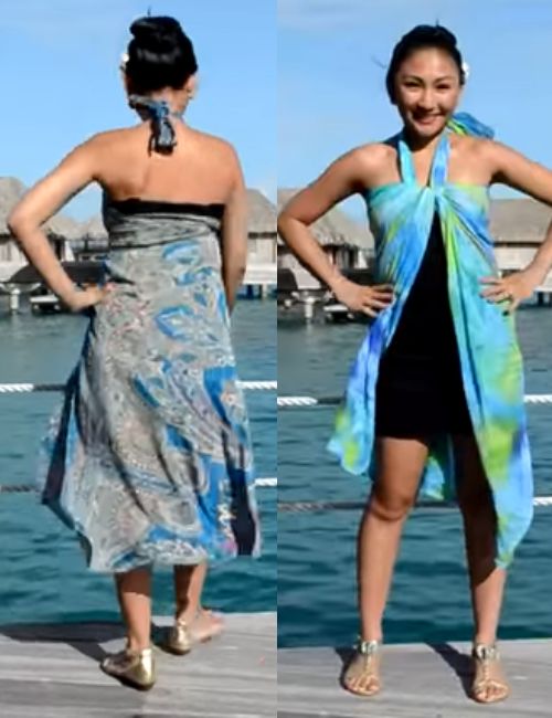 Sarong-wear-as-Helterneck-front-open-styles-How-to-wear-a-sarongs