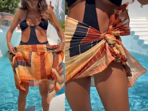 Simple Band on Waist- How to Tie a Sarong