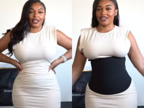 Wrap Waist Trainer put on