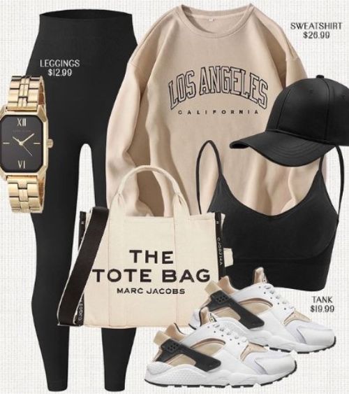 Matching Legging sets, crop top, cardigan, Watch, hat and bags styles