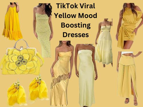 TikTok Viral Yellow Boosting Dresses