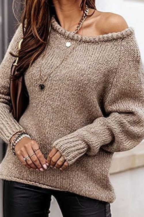BTFBM Women Casual Long Sleeve Fall Sweaters - Slimtoslim