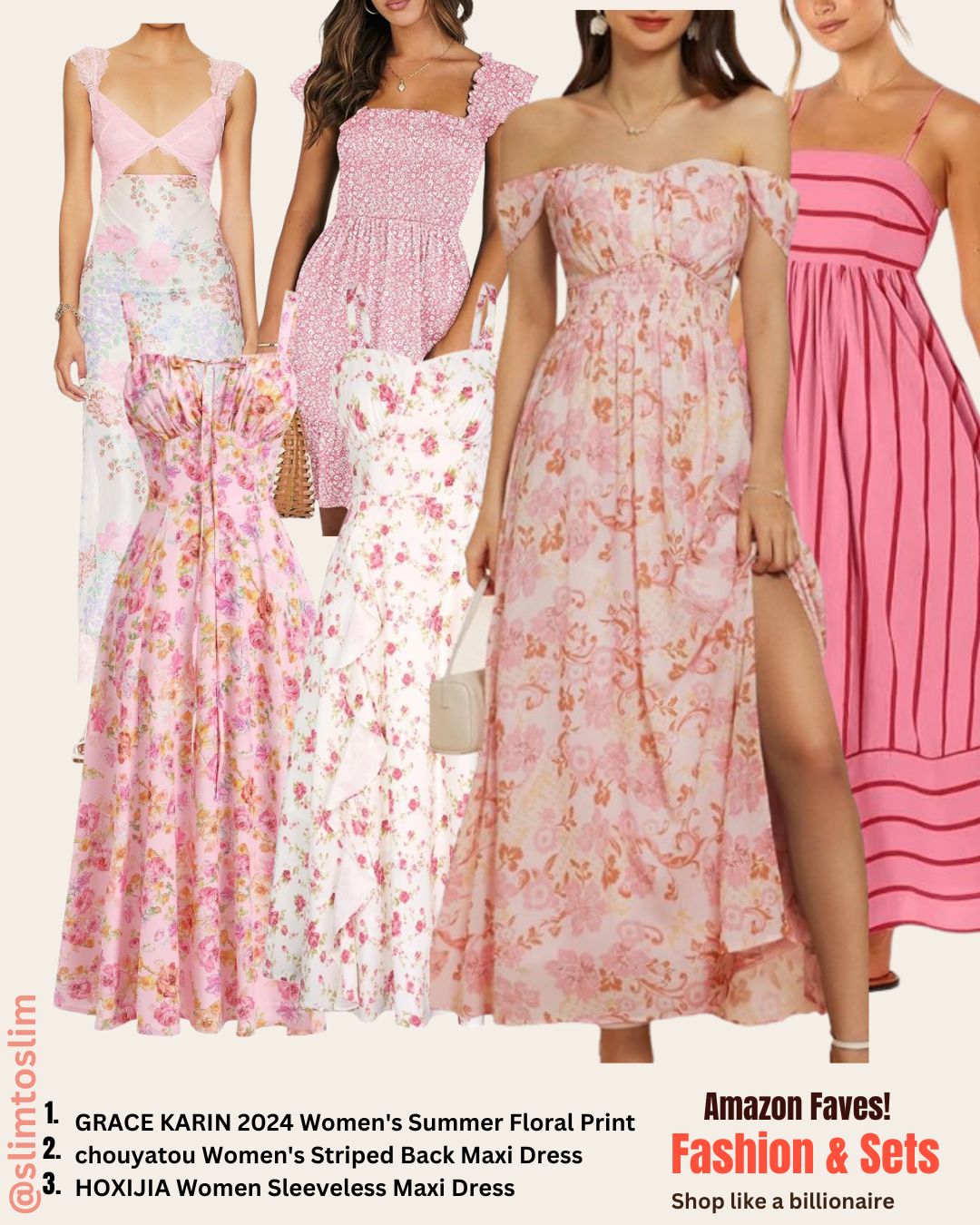Summer Dresses Trends Finds by Slimtoslim 6 amazing dresses