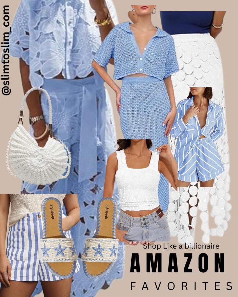 Amazon Favorites Shop Like a Billionaire - Summer Blue & White Collection