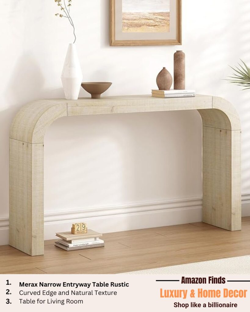 Transform Your Entryway: The Merax Narrow Console Table Blends Style and Functionality 1 Merax Narrow Entryway Table Rustic