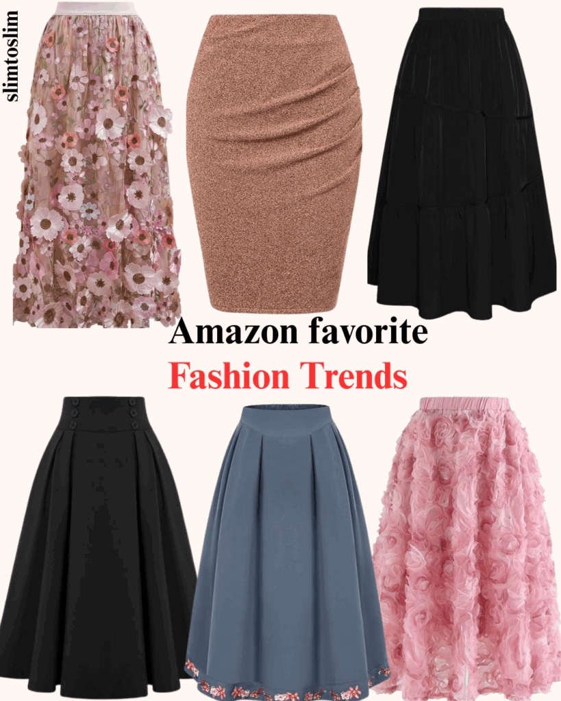 A Collection of Stylish Skirts Diverse Trends and Textures