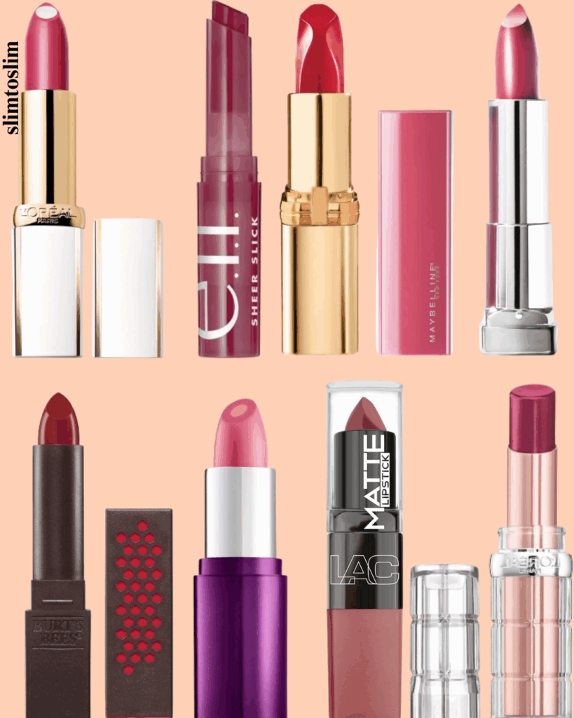 A Diverse Collection of Lipsticks Shades and Finishes