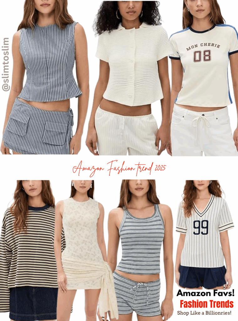 Amazon Fashion Trend 2025 – Sporty Stripes & Summer Chic