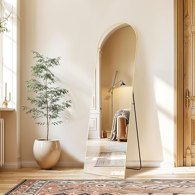 Arched Full Length Mirror 59 16 Body Wall Mirror With Shatter-Proof Glass (2)