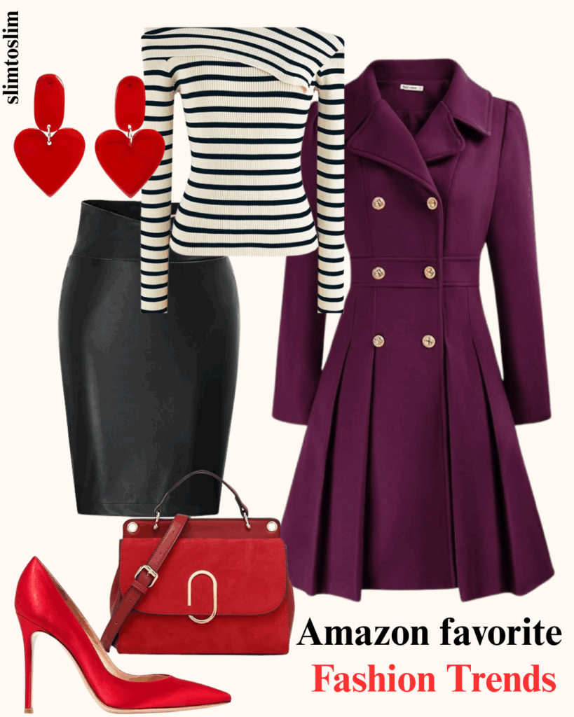 Bold Elegance A Sophisticated Outfit with Pop of Color