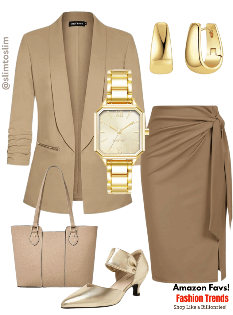 Chic Neutral Office Outfit – Elegant Workwear from Amazon