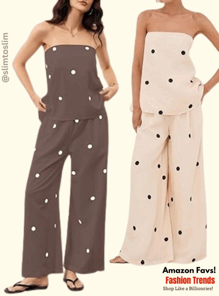 Chic & Playful Polka Dot Lounge Sets for Summer