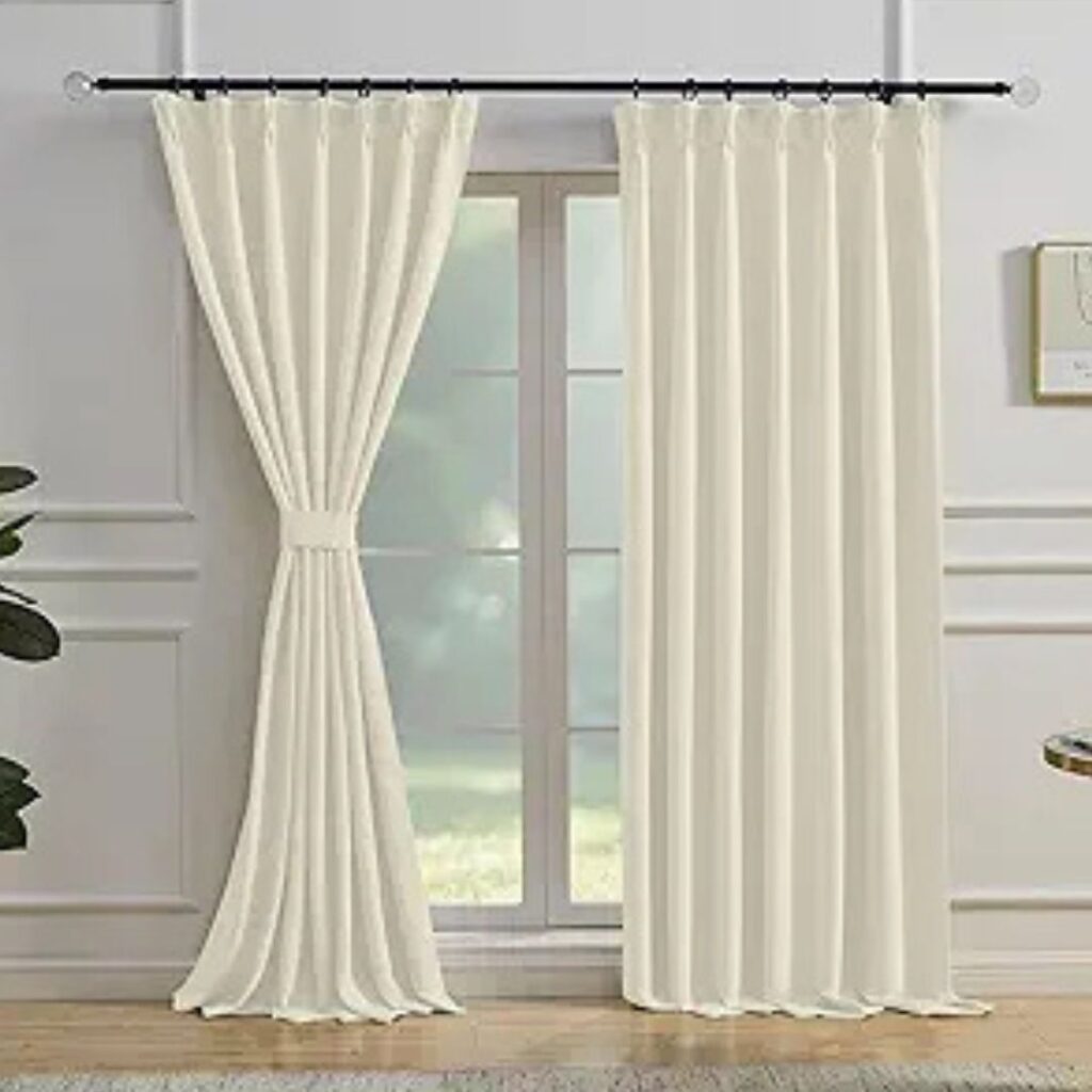 Pinch Pleated Blackout Curtains 96 Inches Long 1