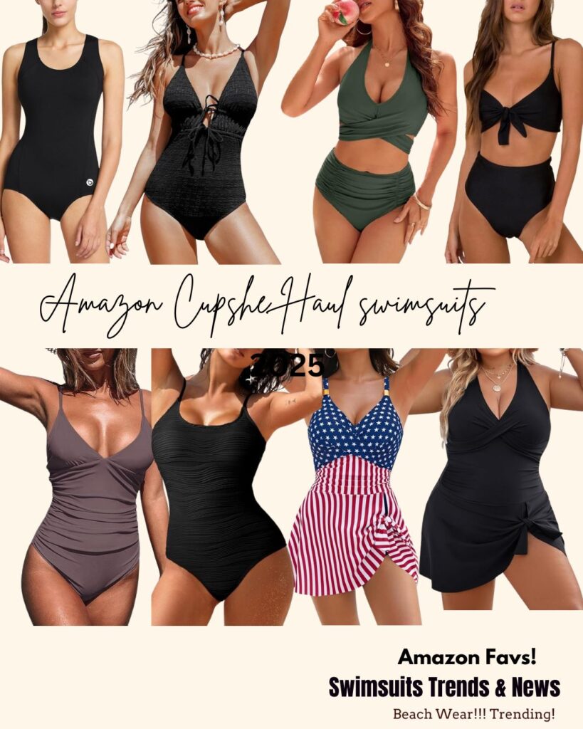 Amazon Cupshe swimsuits hauls 2025, Best Collection 1 Swimsuits trends 2025 Cupshe Hauls