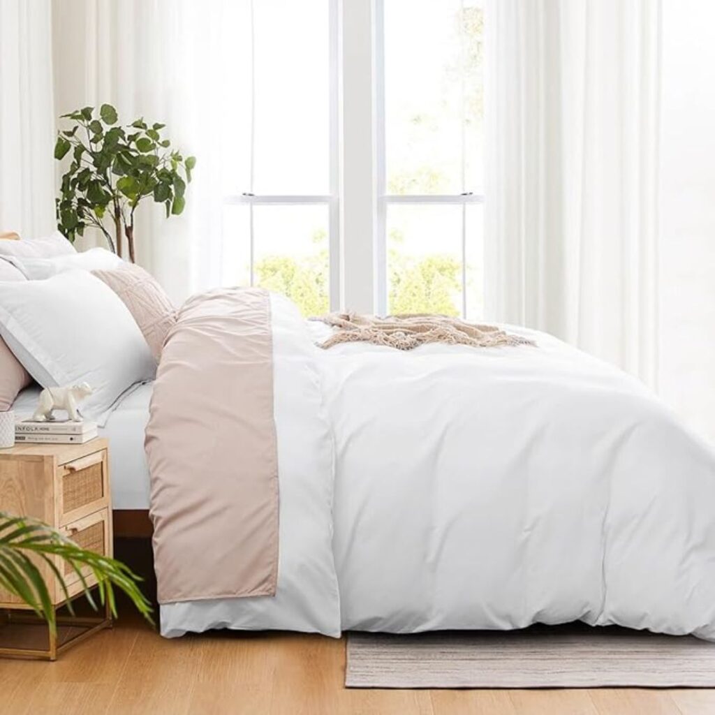 White Duvet Cover Queen – Soft Microfiber Duvet