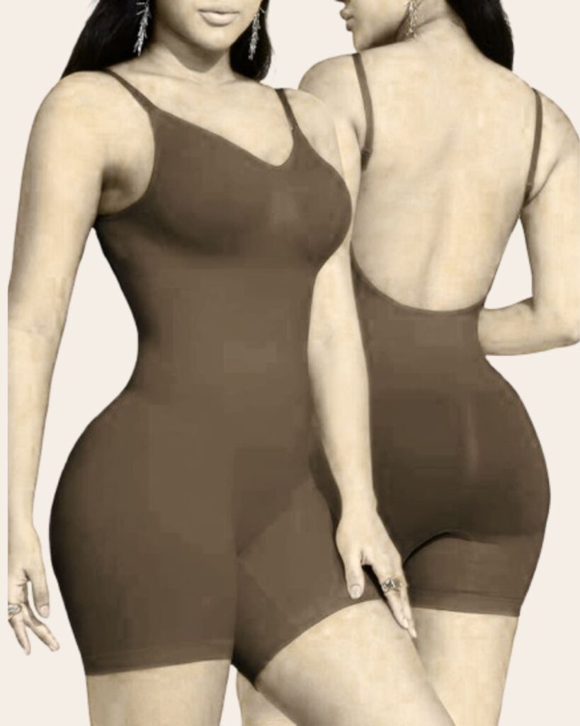 Backless Shapewear Bodysuit Tummy control Shorts