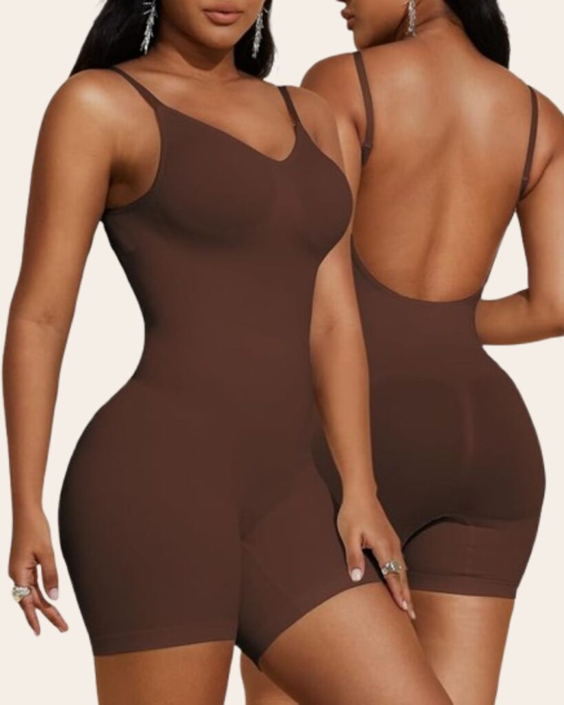 Backless Shapewear Bodysuit Tummy control Shorts