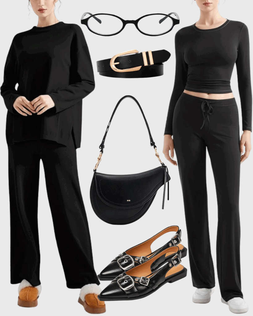 Chic All-Black Outfit Ideas with Accessories
