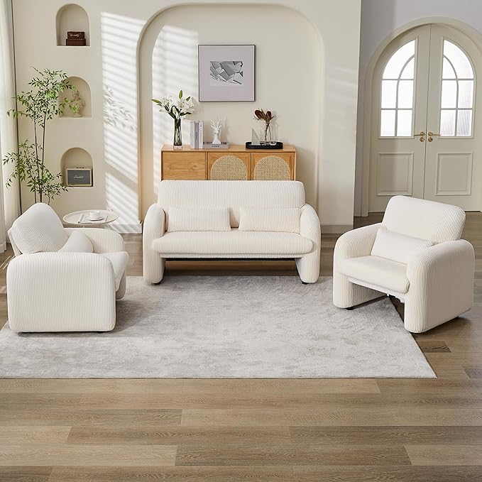 HULALA HOME Modern Velvet Loveseat Sofa – Elegant & Comfy