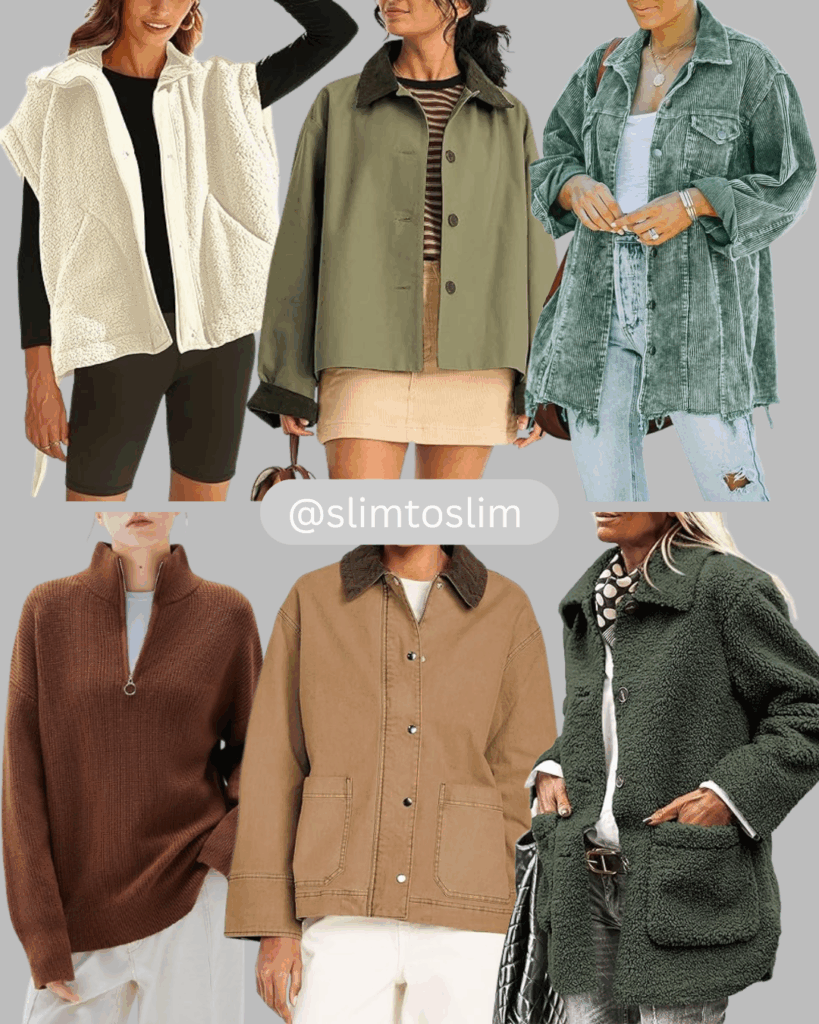 Trendy Oversized Jackets, Shackets & Sweaters for Women